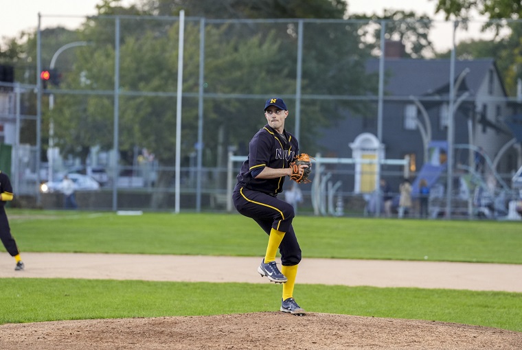 A baseball player